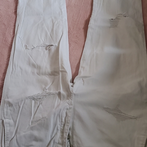 Club monaco white rip jeans - Picture 2 of 8